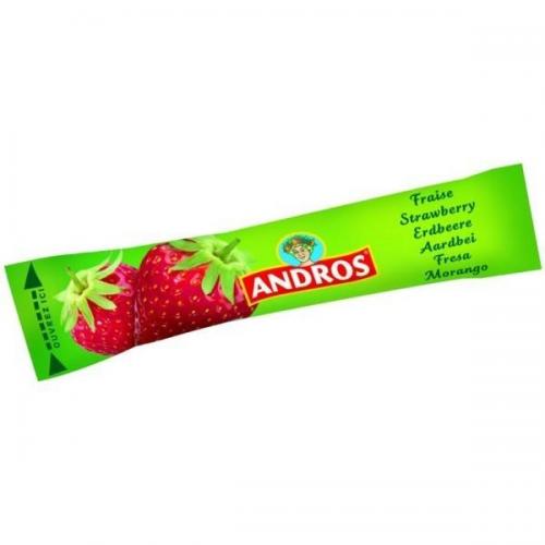 Stick confiture de fraises andros 20g